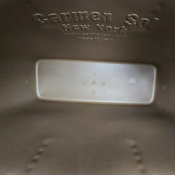 Carmen Sol Angelica Large Brown Tote Jelly Studded PVC Tote Bag. - Picture 5 of 16